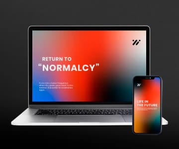Laptop and a cell phone have opened the same website